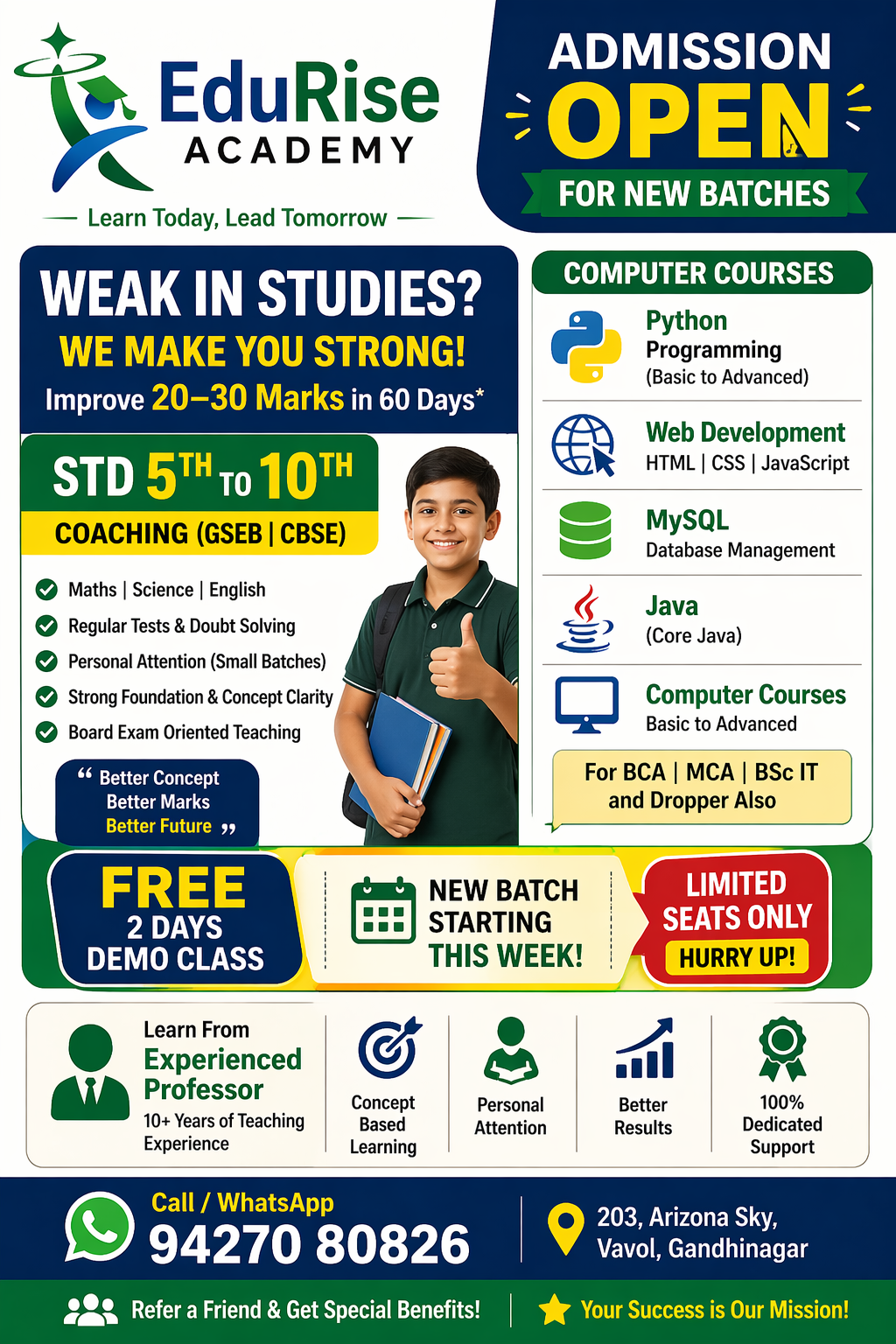 School Coaching & Computer Courses – EduRise Academy